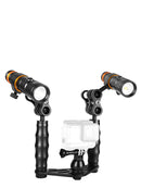 Orcatorch D710V Dual Video GoPro Tray (4000 Lumen) Side