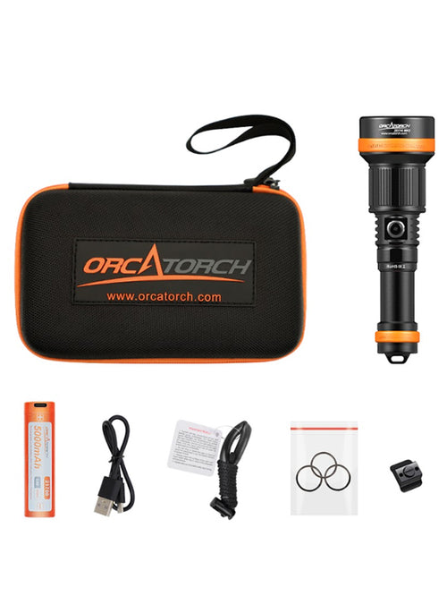 Orcatorch ZD710 MK2 1500 Lumen Dive Torch ($259) | ODG Australia