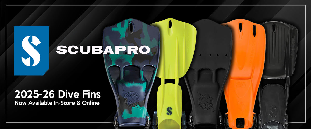 Scubapro 2025 2026 Dive Fins Range Banner