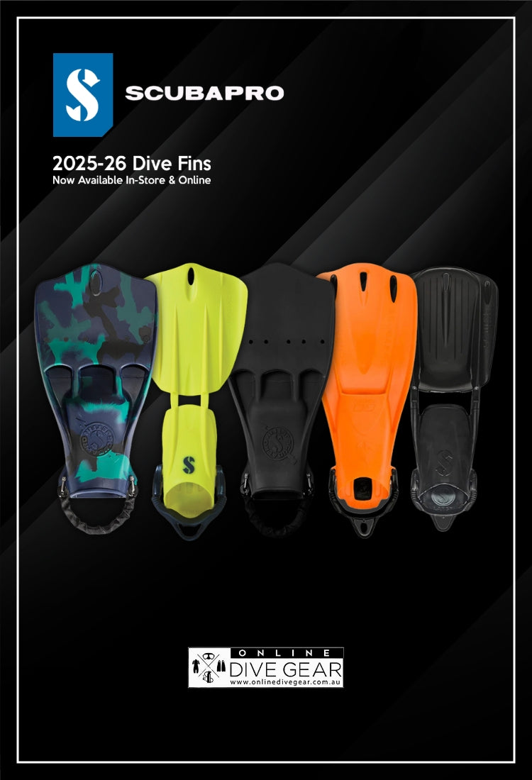 Scubapro 2025 2026 Dive Fins Range Mobile Banner