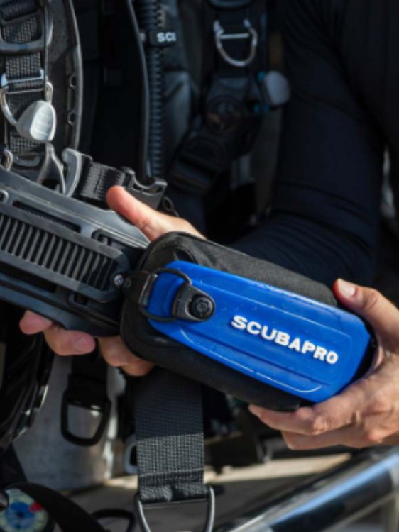 Scubapro Hydros Pro2 Weight Pocket Blue