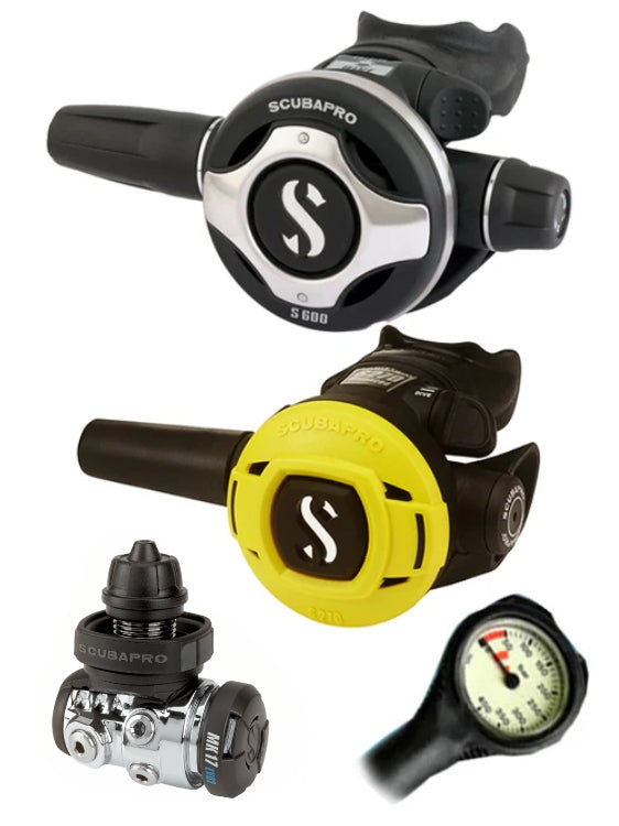 Scubapro MK17 Evo 2 DIN S600 S270 Octopus Regulator Combination