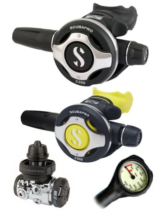 Scubapro MK17 Evo 2 DIN S600 S600 Octopus Regulator Combination