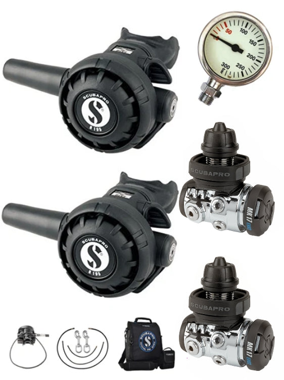 Scubapro MK17 Evo2  R195 Twin Tank Regulator Set