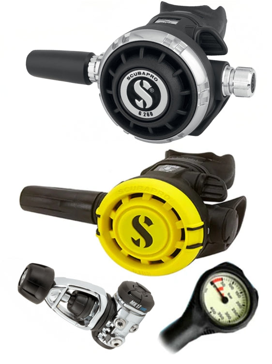 Scubapro MK17 Evo 2 YOKE G260 R105 Octopus Regulator Combination