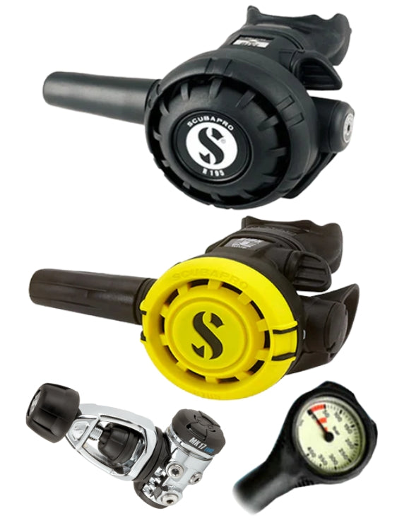 Scubapro-MK17 Evo 2 Yoke R195 R105 Octopus Regulator Combination