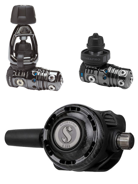 Scubapro MK25 Evo Black Tech / G260 Carbon ($1595) | ODG Australia