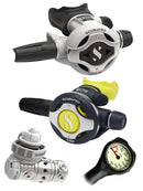 Scubapro MK25 Evo S620Ti White Regulator Set S600 Octopus DIN