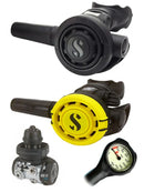 Scubapro Regulator Set: MK11 Evo DIN R095 / R195 R-Series Octopus & Free Termo Gauge