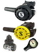 Scubapro Regulator Set: MK11 Evo DIN/R195 / R105 R-Series Octopus & Free Termo Gauge