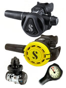 Scubapro Regulator Set: MK11 Evo DIN C370 Colour / Octopus & Free Termo Gauge