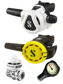 Scubapro Regulator Set: MK11 Evo (DIN or Yoke) / C370 White Edition / Octopus & Free Termo Gauge