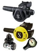 Scubapro Regulator Set: MK11 Evo DIN C370 Colour S270 Octopus & Free Termo Gauge