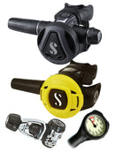 Scubapro Regulator Set: MK11 Evo YOKE C370 Colour S270 Octopus & Free Termo Gauge