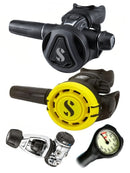 Scubapro Regulator Set: MK17 Evo 2 (Yoke) / C370 Colour/ R105 Octopus & Free Termo Gauge