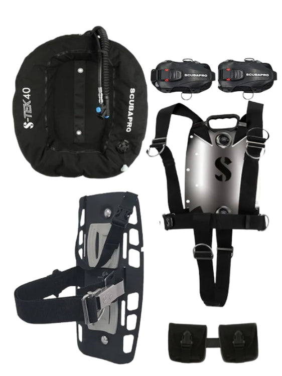 Scubapro S Tek 30lb Wing Pure Single System With Pockets