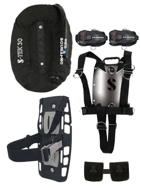 Scubapro S-Tek 40lb Wing Pure Single System with Pockets