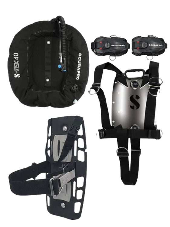 Scubapro S-Tek 40lb Wing Pure Single System