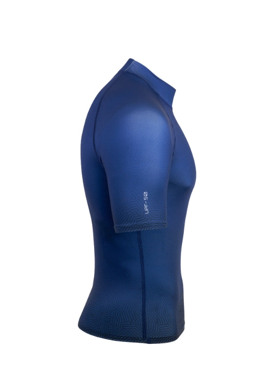 Scubapro T-Flex Short Sleeve Rash Guard Navy Side