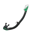 Tusa Hyperdry Elite II Dry Snorkel Black Energy Green