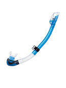 Tusa Hyperdry Elite II Dry Snorkel Clear Fishtail Blue FB