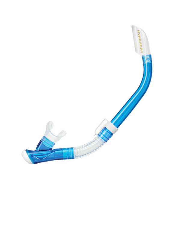 Tusa Hyperdry Snorkel Clear Fishtail Blue
