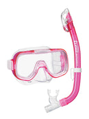 Tusa Mini-Kleio Dry Youth Pro Kids Snorkel Set Clear Pink