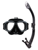 Verve Motion Dry Top Snorkel Set Go Pro Graphite Grouper