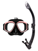 Verve Motion Dry Top Snorkel Set Go Pro Mount MaoMao Pink