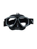 Verve Motion Prescription Dive Mask w/ Removable GoPro Mount Graphite Grouper
