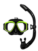 Verve Motion Snorkel Set Go Pro Mount Parrotfish Lime