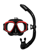 Verve Motion  Snorkel Set Snapper Red with Go Pro Mount.
