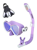 WOOLAMAI JR Snorkel and Fin Set Lilac