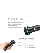 X-Adventurer M3000 3000 Lumen Dive Torch Battery Light Weight