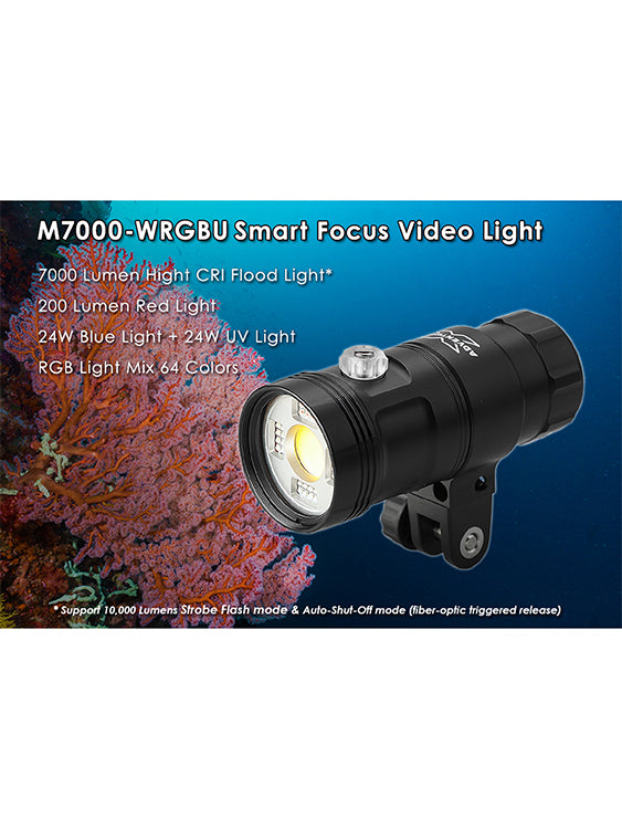 X-Adventurer M7000 WRGBU Video Light Strobe Mode