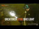 Orcatorch D700 torch video