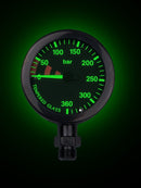 Technical Diving Pressure Gauge Black illuminating dial 