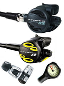 Atomic Aquatics B2 Regulator Set (Yoke) / Octopus (Z2) / Free Termo Gauge
