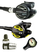 Atomic Aquatics ST1 Regulator Set (Yoke) / Octopus (Z2) / Free Termo Gauge
