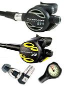 Atomic Aquatics ST1 Regulator Set (Yoke) / Octopus (Z2) / Free Termo Gauge