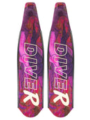 DiveR Freediving Fin Blades Pink Mermaid