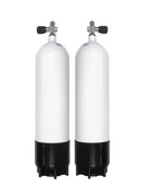 Faber 7L Steel Sidemount Tanks with Opposite Valves