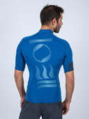 Fourth Element Classic Fit Short Sleeve Hydro-T Mens Scuba Blue Back 