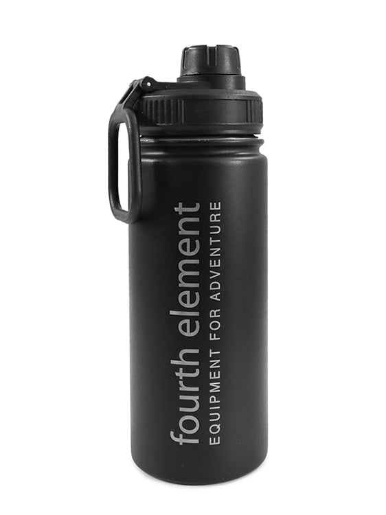 Fourth Element Gulper Insulated Water Bottle 500ml 17oz Black