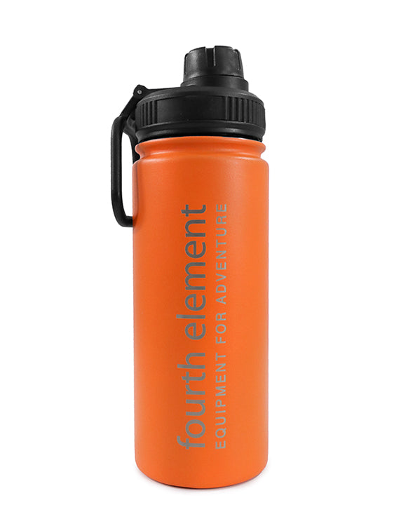 Fourth Element Gulper Insulated Water Bottle 500ml 17oz Orange