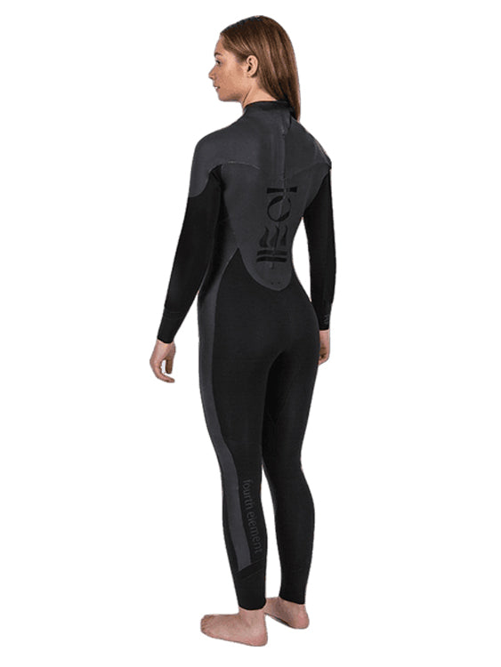 Fourth Element RF1 3/2mm Freediving Wetsuit Womens Back 