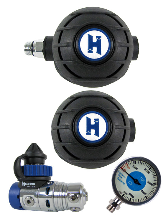 Halcyon Regulator Set: H75P (DIN Only) / Aura / Aura Occy & Master Gauge