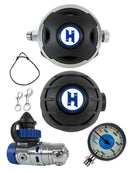 Halcyon Regulator Set: H75P (DIN Only) / Halo / Aura Occy & Master Gauge w/ Bolt Snaps & Necklace