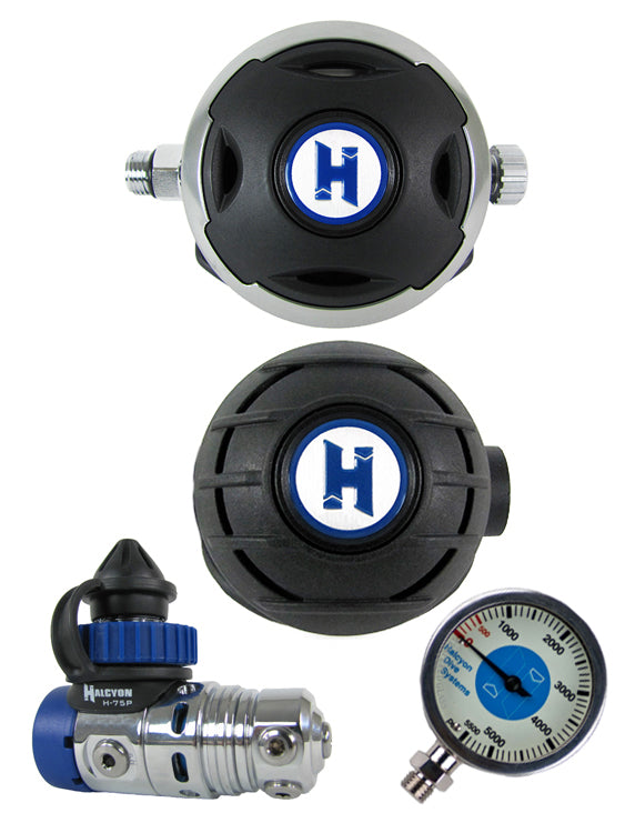 Halcyon Regulator Set: H75P (DIN Only) / Halo / Aura Occy & Master Gauge