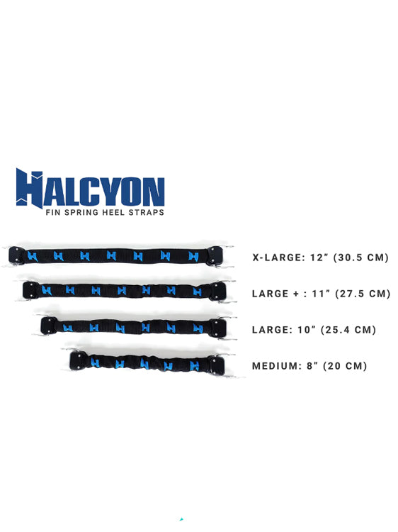 Halcyon Jet Fin Spring Straps Size Chart 